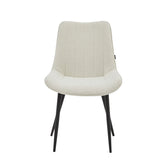 Verta Dining Chair - White Boucle